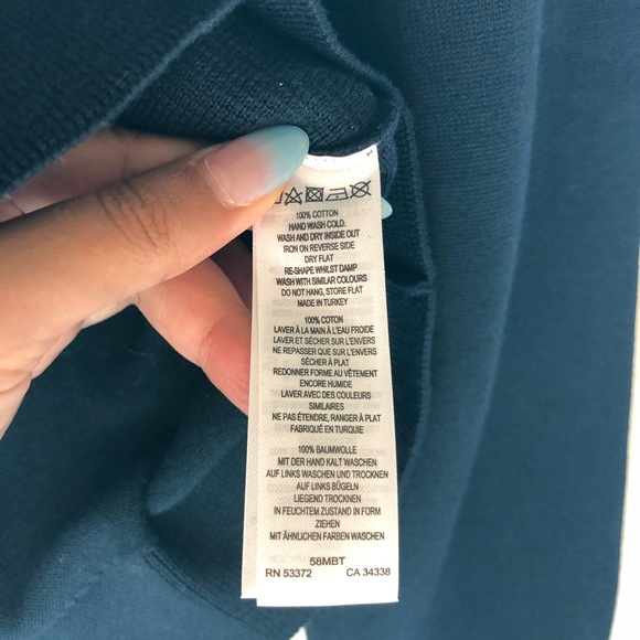 French Connection Navy Crewneck Knit size Medium - Picture 4 of 7